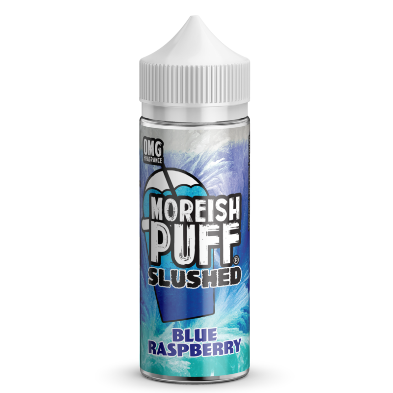 Moreish Puff Slushed Blue Raspberry 0mg 100ml Shor...