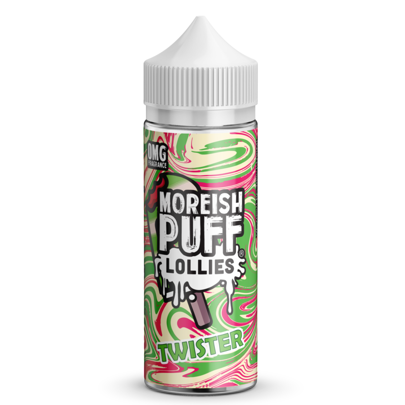 Moreish Puff Lollies Twister 0mg 100ml Short Fill ...