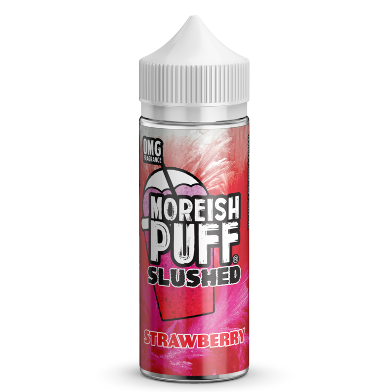 Moreish Puff Slushed Strawberry 0mg 100ml Short Fi...