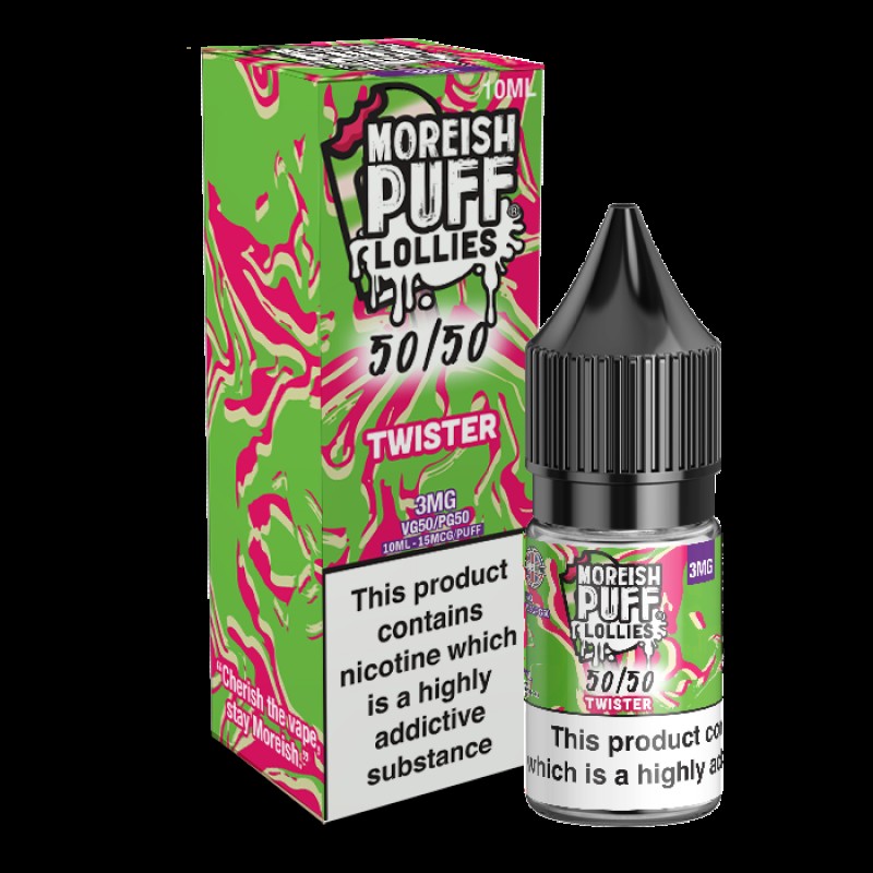 Moreish Puff Lollies 50/50: Twister 10ml E-Liquid