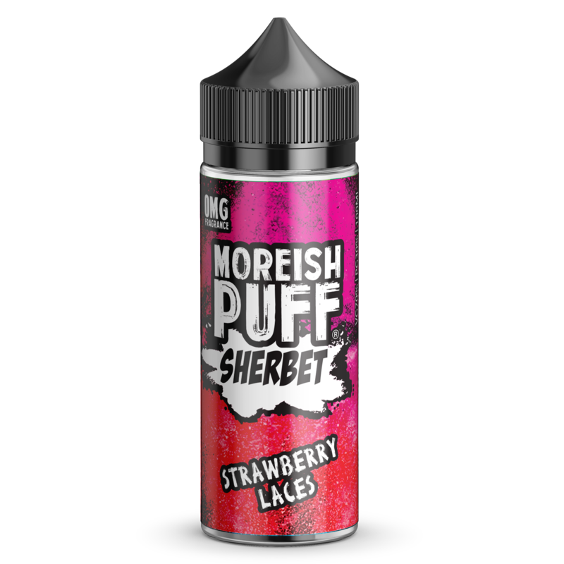 Moreish Puff Sherbet Strawberry Laces 0mg 100ml Sh...