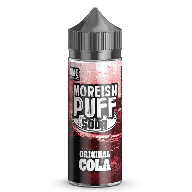 Moreish Puff Soda Original Cola 0mg 100ml Short Fi...