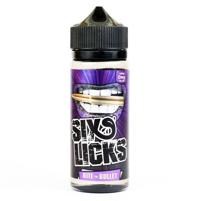 Six Licks Bite The Bullet E-Liquid 100ml Short Fil...