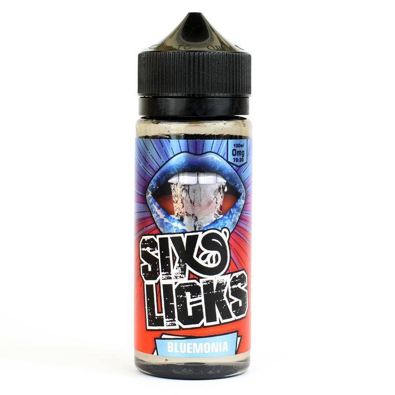 Six Licks Bluemonia E-Liquid 100ml Short Fill