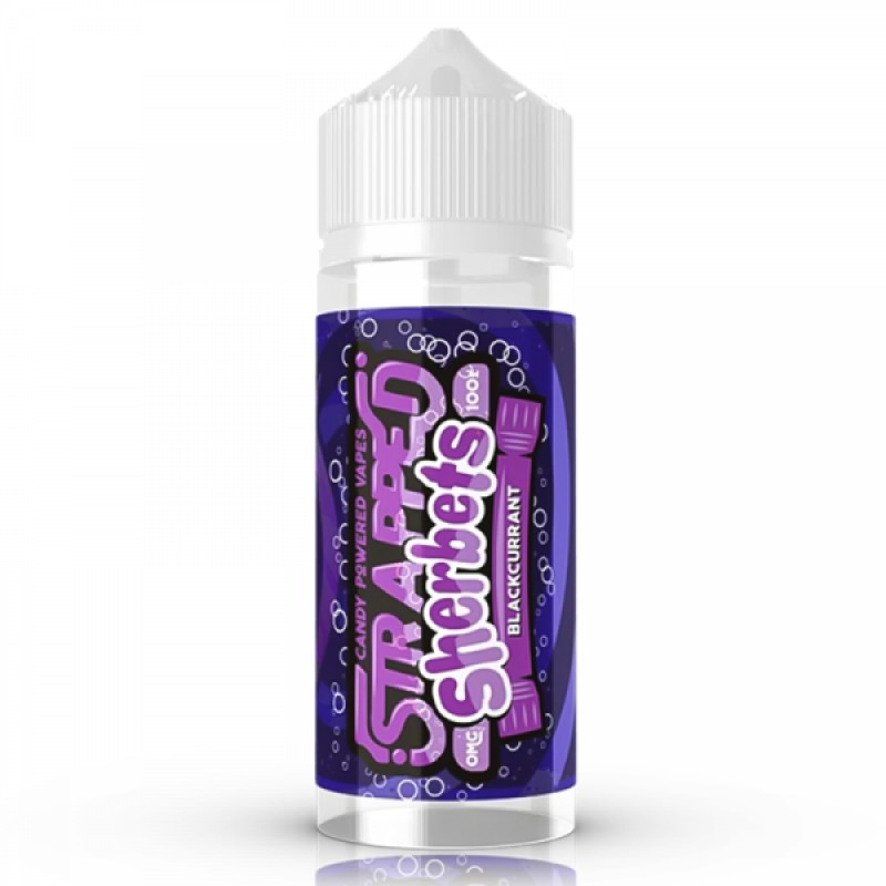 Strapped Blackcurrant Sherbet 0mg 100ml Short Fill...