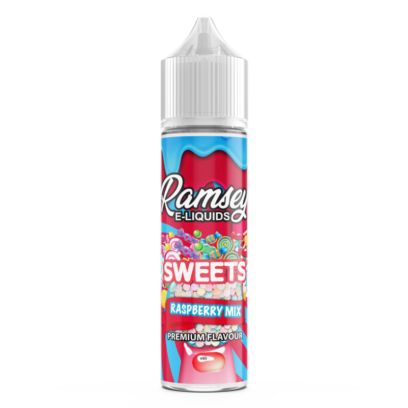 Ramsey E-Liquids Sweets: Raspberry Mix 0mg 50ml Sh...