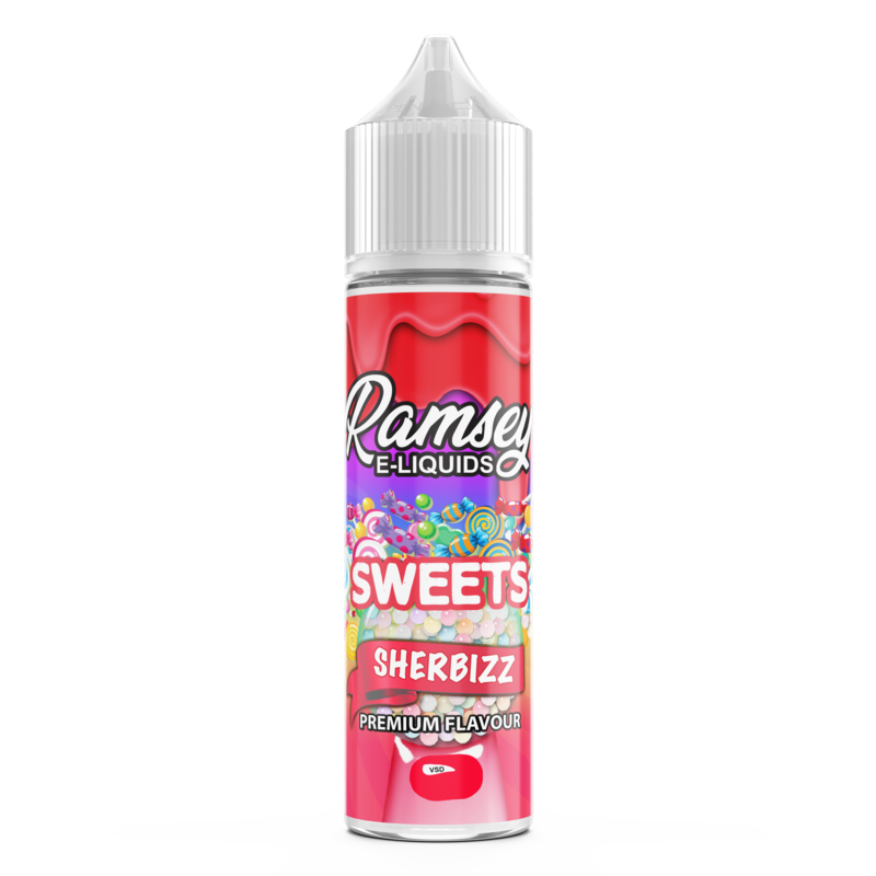 Ramsey E-Liquids Sweets: Sherbizz 0mg 50ml Short F...