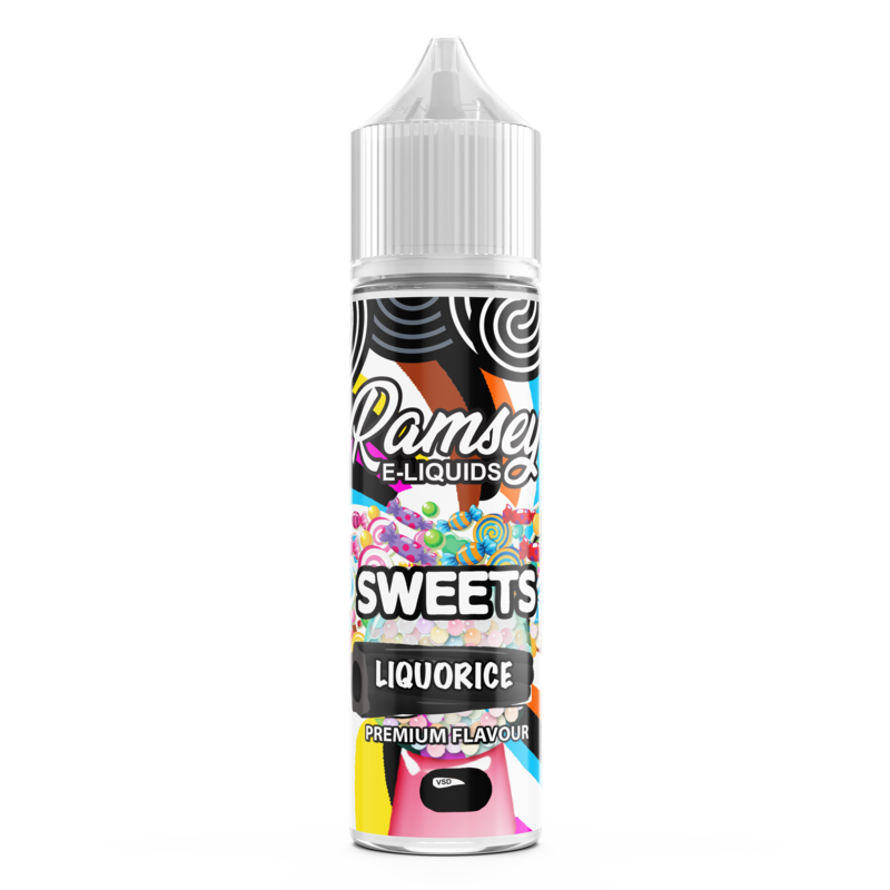 Ramsey E-Liquids Sweets: Licorice 0mg 50ml Short F...