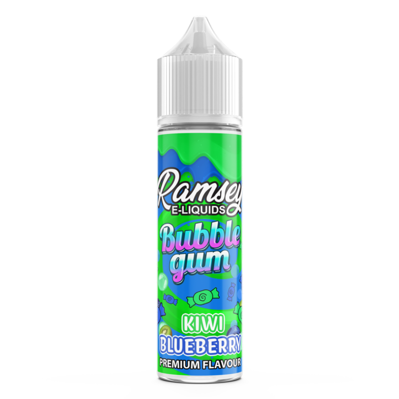 Ramsey E-Liquids Bubblegum: Kiwi Blueberry 0mg 50m...