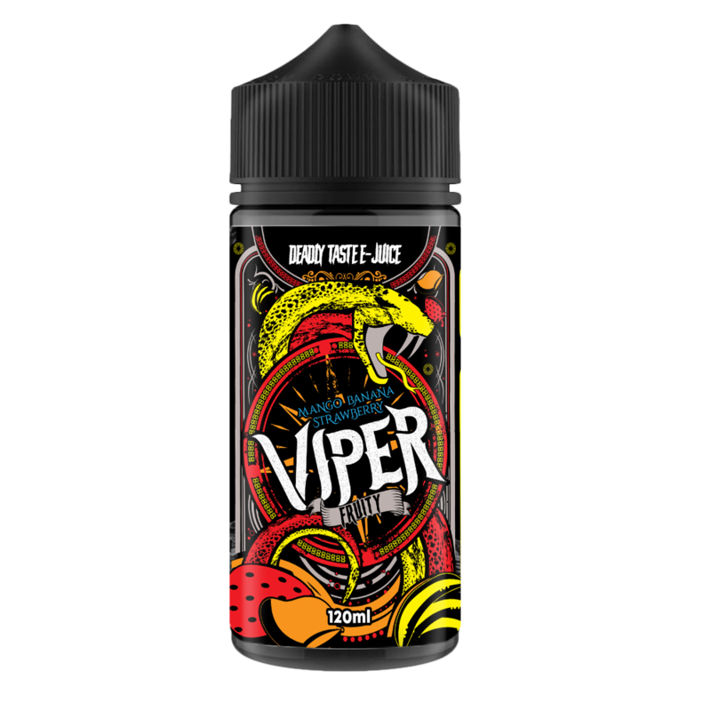 Viper E-Juice Mango Banana Strawberry 0mg 100ml Sh...