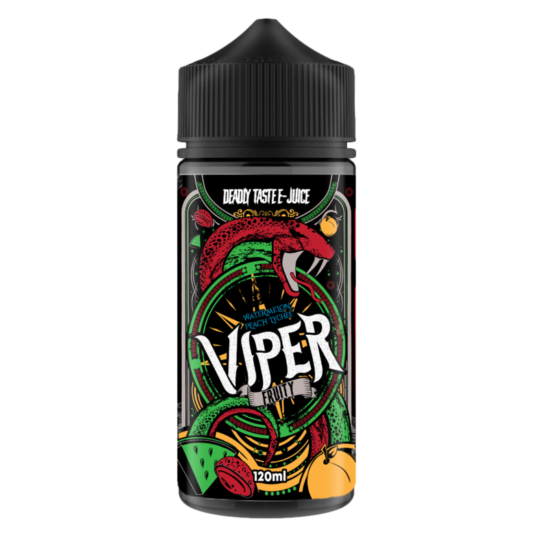 Viper E-Juice Watermelon Peach Lychee 0mg 100ml Sh...