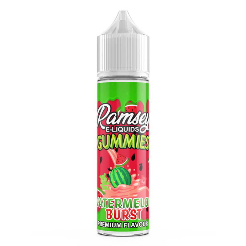 Ramsey E-Liquids Gummies: Watermelon Burst 0mg 50m...