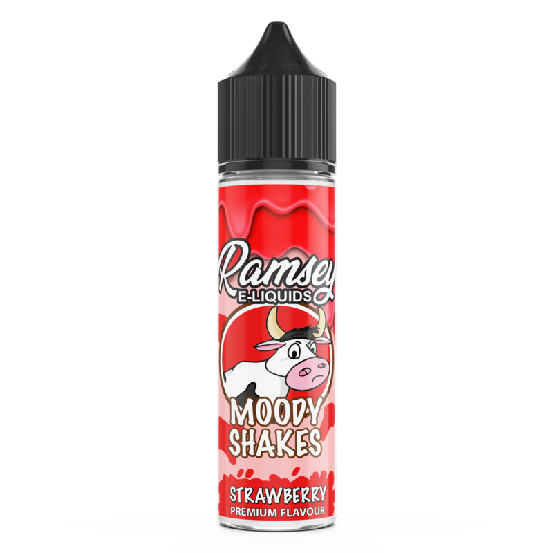 Ramsey E-Liquids Moody Shakes: Strawberry 0mg 50ml...