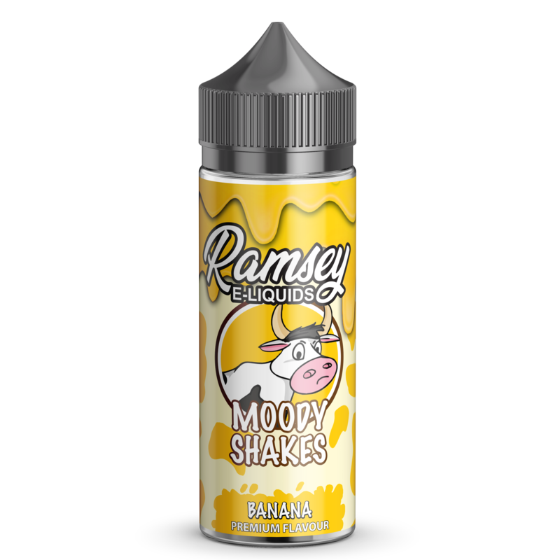 Ramsey E-Liquids Moody Shakes: Banana 0mg 100ml Sh...