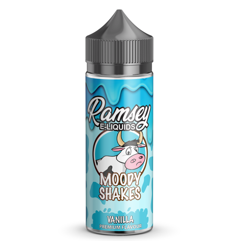 Ramsey E-Liquids Moody Shakes: Vanilla 0mg 100ml S...