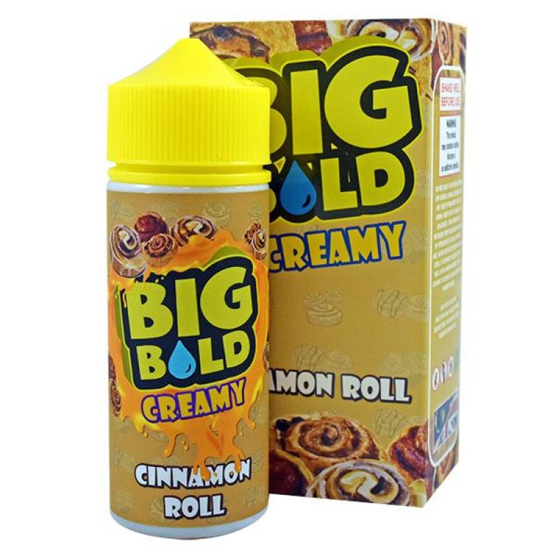 Big Bold Creamy: Cinnamon Roll 0mg 100ml Short Fil...