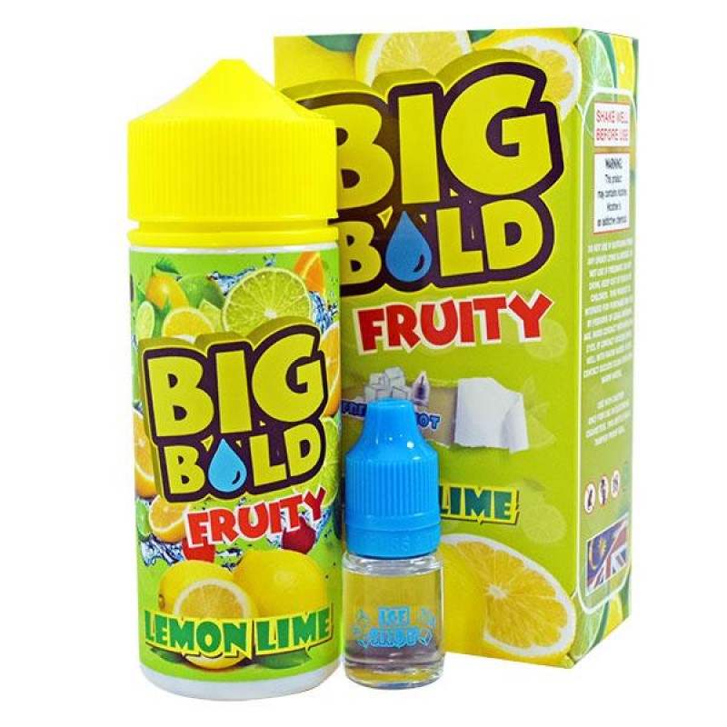 Big Bold Fruity: Lemon Lime 0mg 100ml Short Fill E...