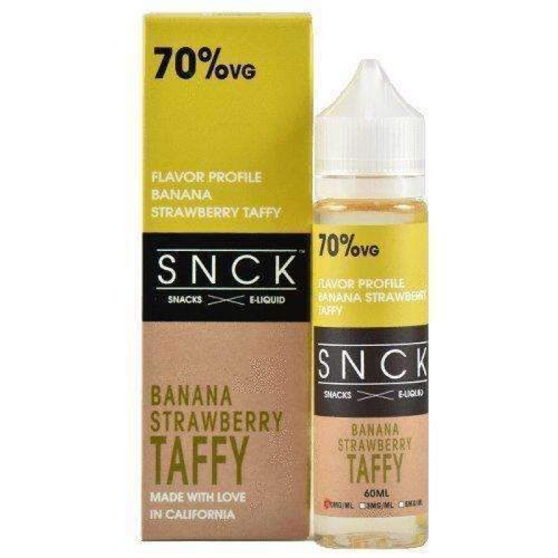 Snck Banana Strawberry Taffy 0mg Short Fill - 50ml