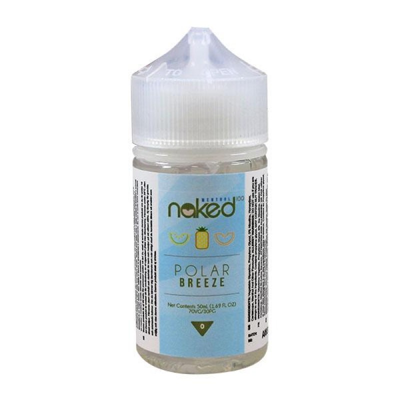 Naked 100 Menthol Polar Breeze 0mg 50ml Short fill...