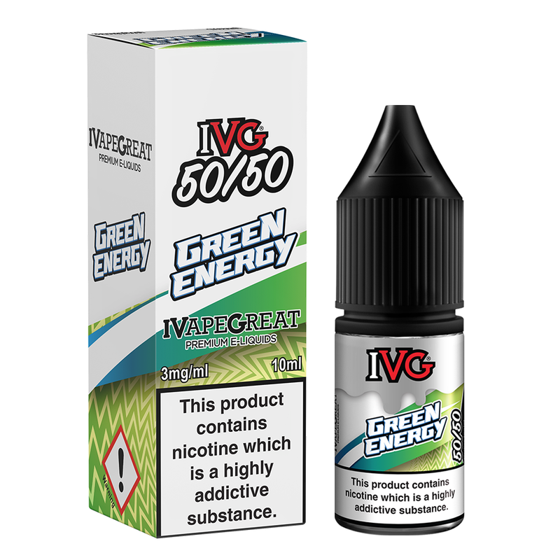 IVG Crushed 50/50: Green Energy 10ml E-Liquid