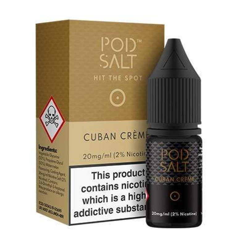 My Vapery Pod Salt: Cuban Creme 10ml Nic Salt