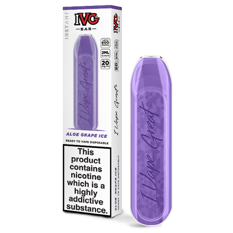 IVG Bar Aloe Grape Ice Disposable Pod Device