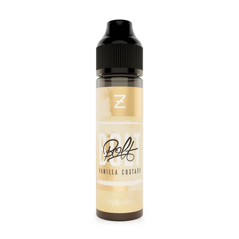 Zeus Juice Bolt: Vanilla Custard 0mg 50ml Short Fi...