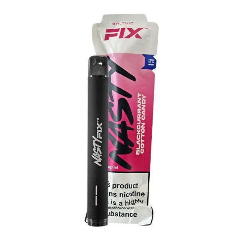 Nasty Fix Blackcurrant Cotton Candy Disposable Vap...