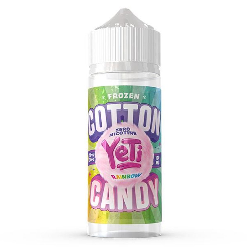 Yeti Cotton Candy: Rainbow 0mg 100ml Short Fill E-...