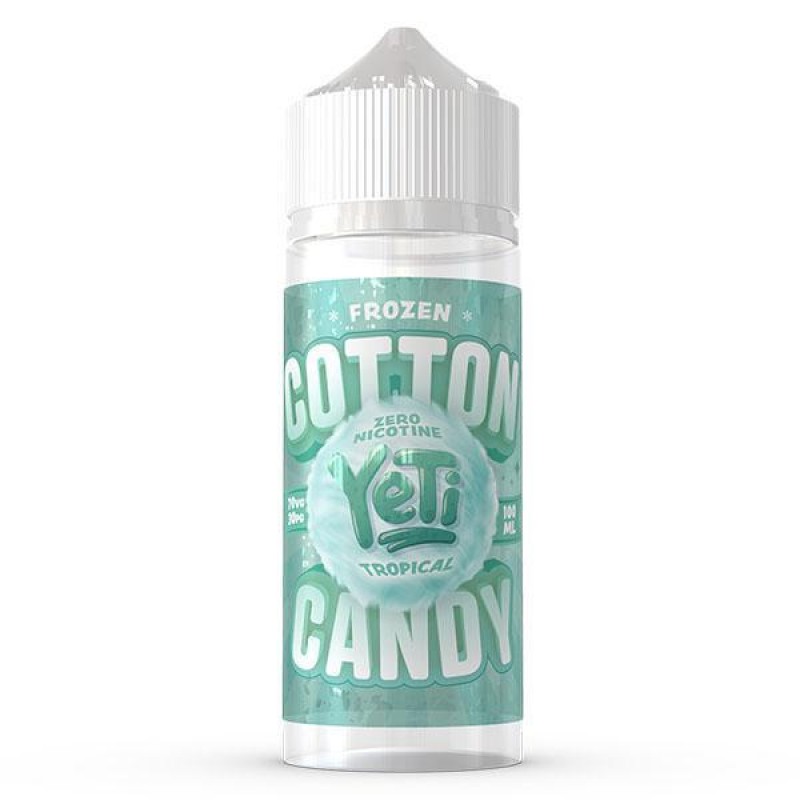 Yeti Cotton Candy: Tropical 0mg 100ml Short Fill E...